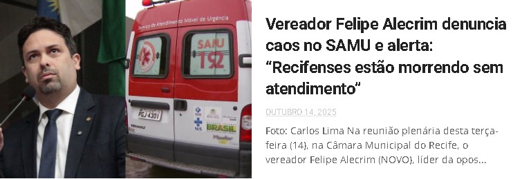 Captura de tela 20Felipe Alecrim denuncia precariedade do SAMU Recife25-10-15 151646.jpg